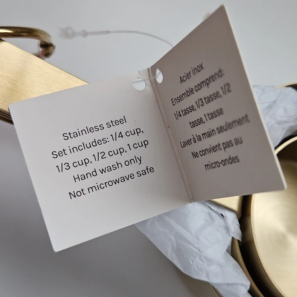 Hobbry Piece Gold Measuring Cup Set - Picture 3 of 3